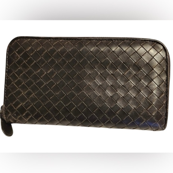 Bottega Veneta Woven Leather Wallet - Picture 1 of 16